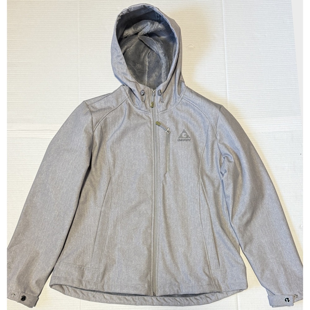 GERRY - Women's Wind Water Resistant Furry Lined Softshell Jacket -X-Large XL